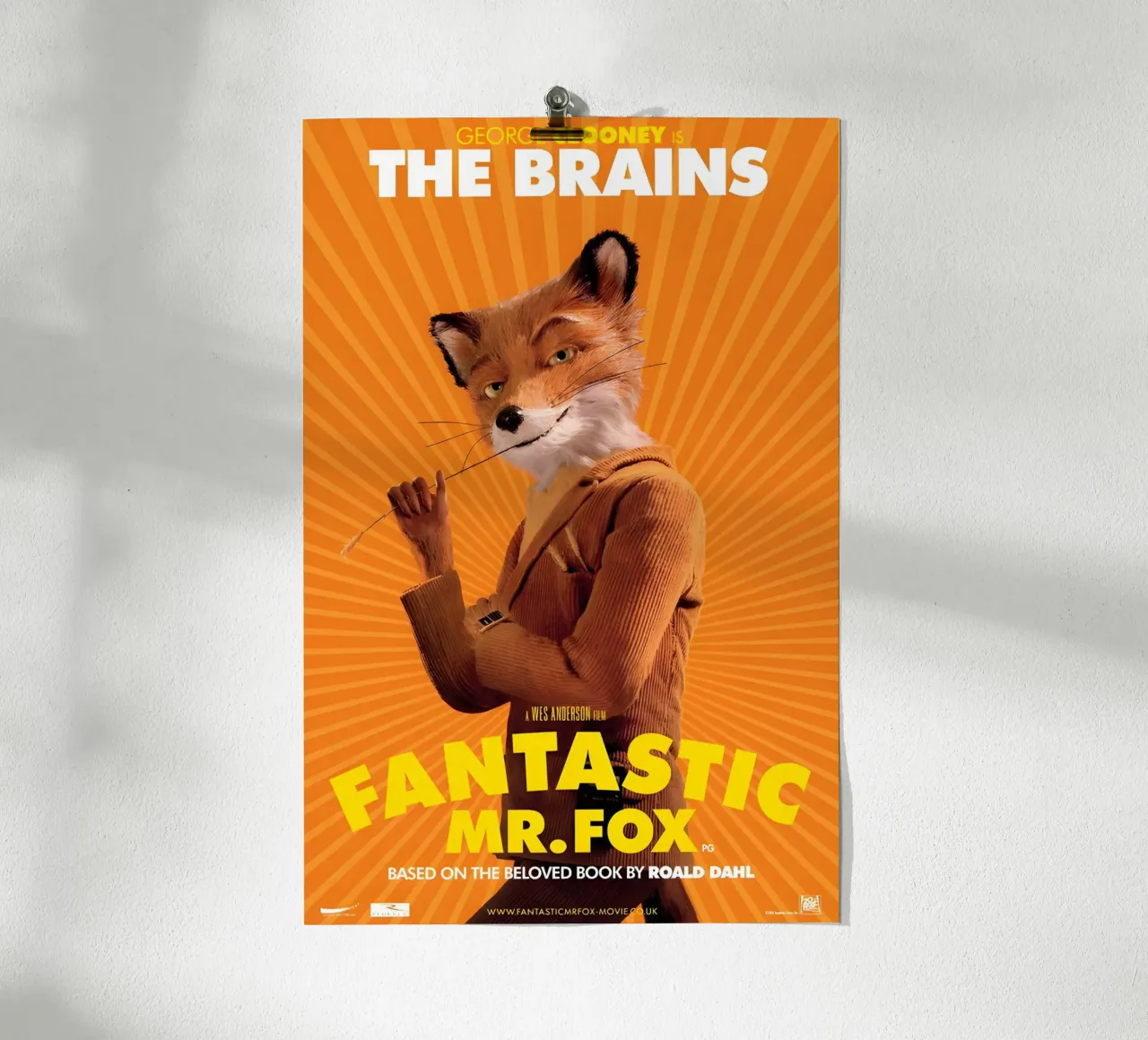 Fantastic Mr. Fox I cervelli poster con telaio in plastica da STAR CINEPLEX