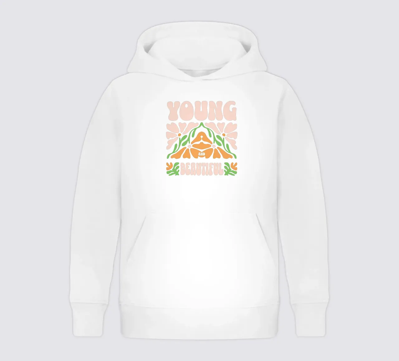 Young and Beautiful kids hoodie by Gunawan Rb