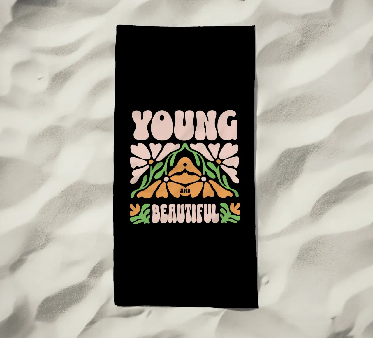 Giovane e bella telo mare da Gunawan Rb