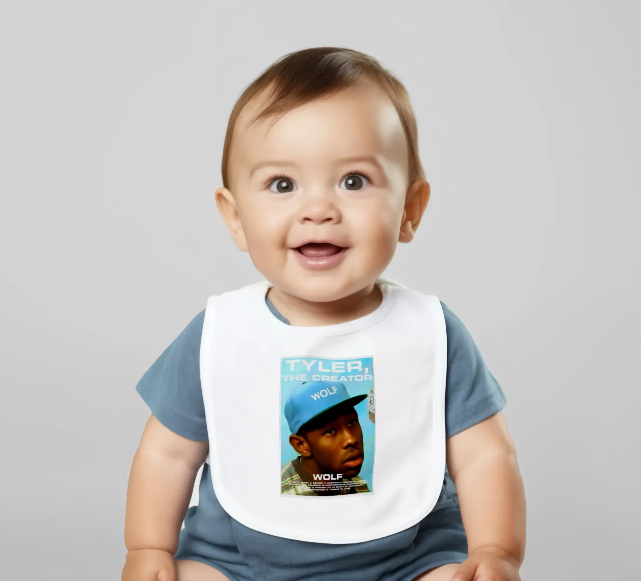 Wolf - Tyler The Creator baby bib by edanfargol