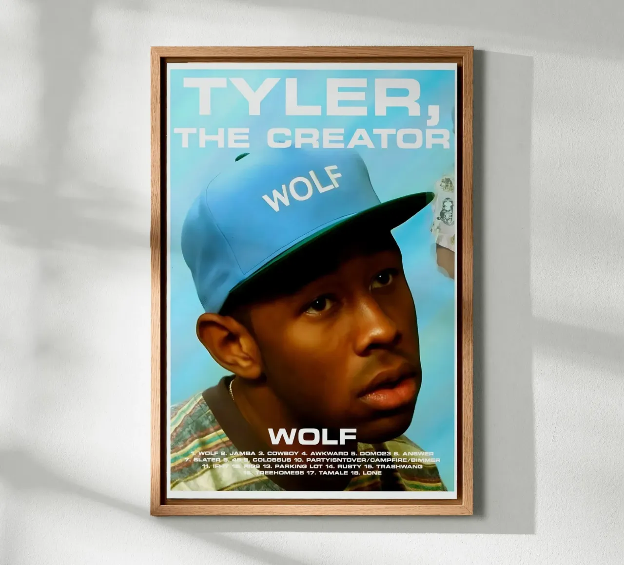 Wolf - Tyler The Creator tela con Cornice a cassetta da edanfargol