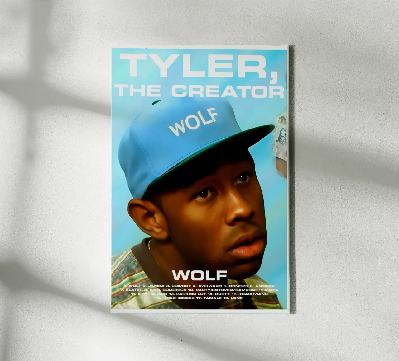 Wolf - Tyler The Creator tela con Cornice a cassetta da edanfargol