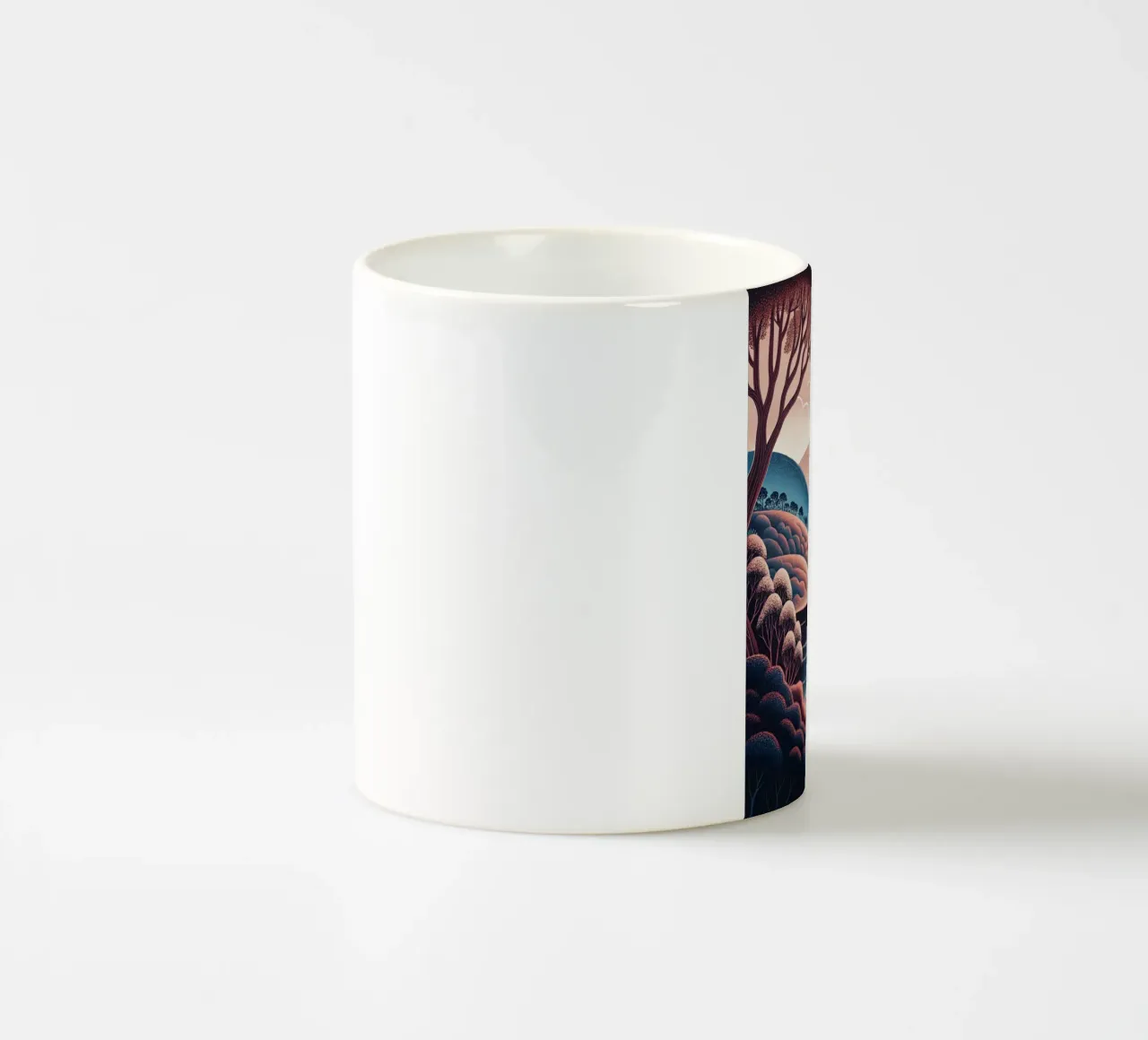 Sereno rifugio sul lago tazza in ceramica da Artistic-shop