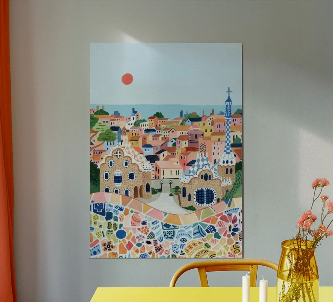 Barcelona Travel Print poster by Almaprint