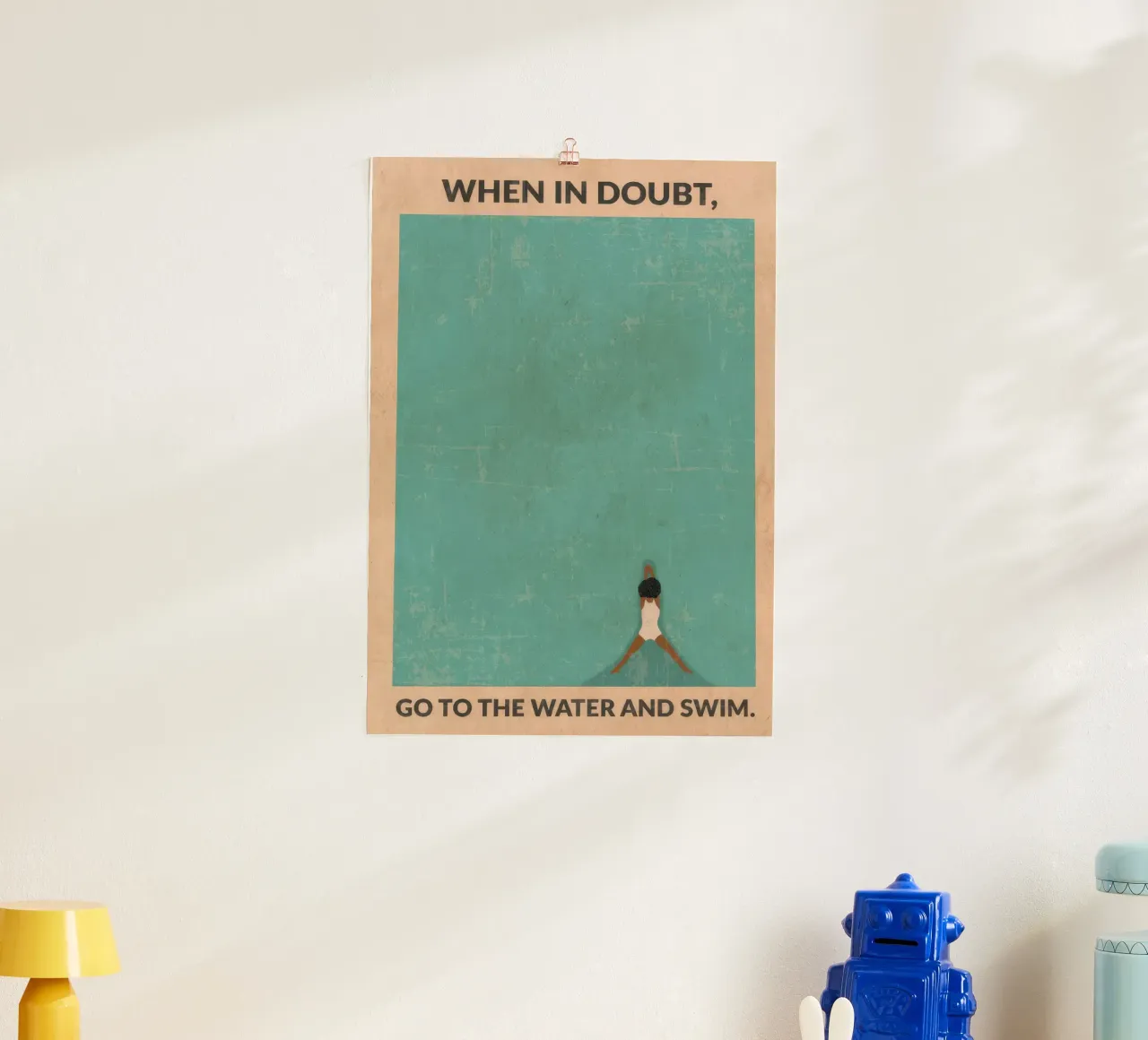 Acque libere (afro) poster da burnet