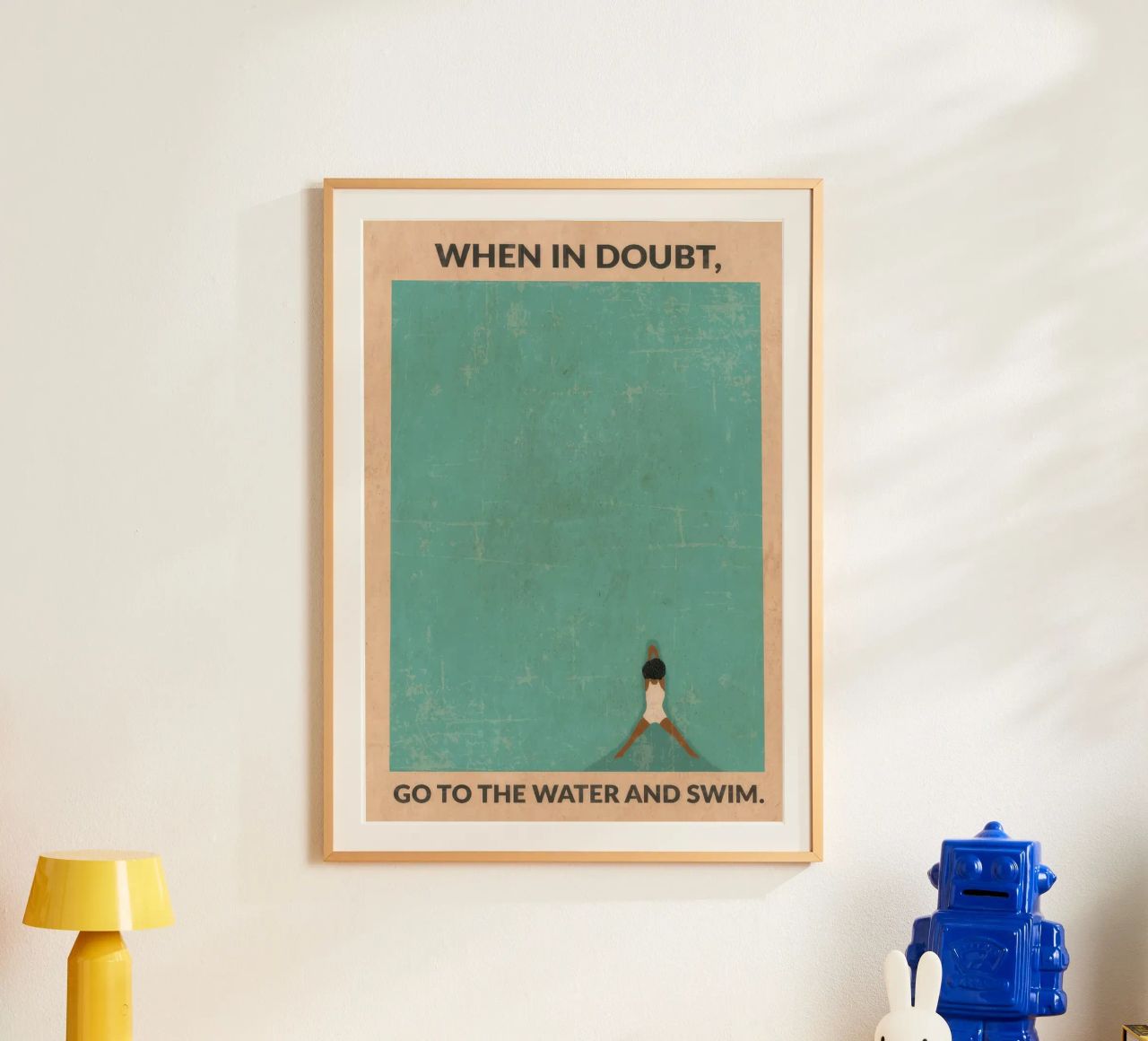 Open Water (afro) poster by burnet