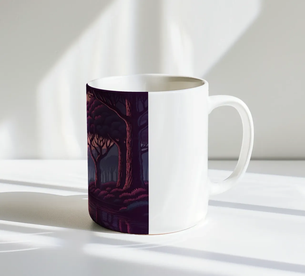 Flusso crepuscolare incantato tazza in ceramica da Artistic-shop