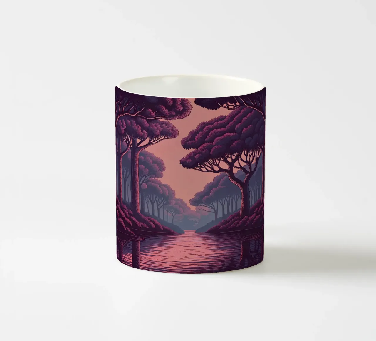 Flusso crepuscolare incantato tazza in ceramica da Artistic-shop