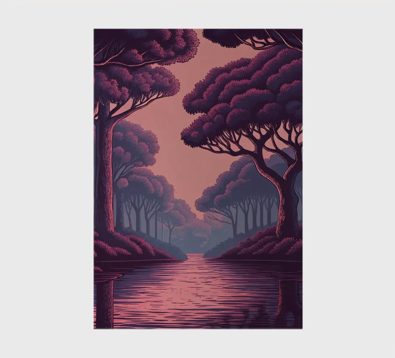 Enchanted Twilight Stream notebook by Artistic-shop