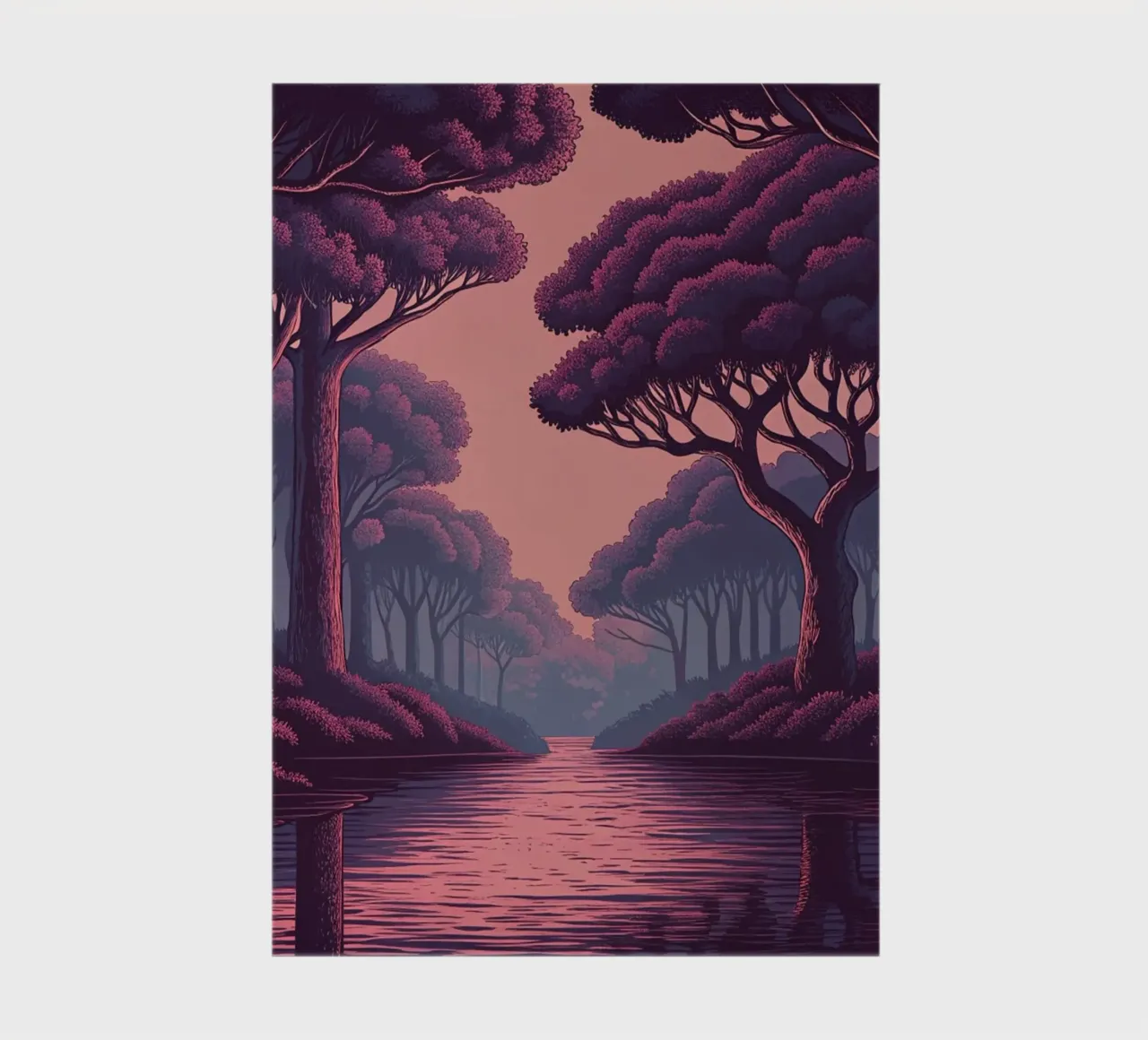 Enchanted Twilight Stream notebook by Artistic-shop