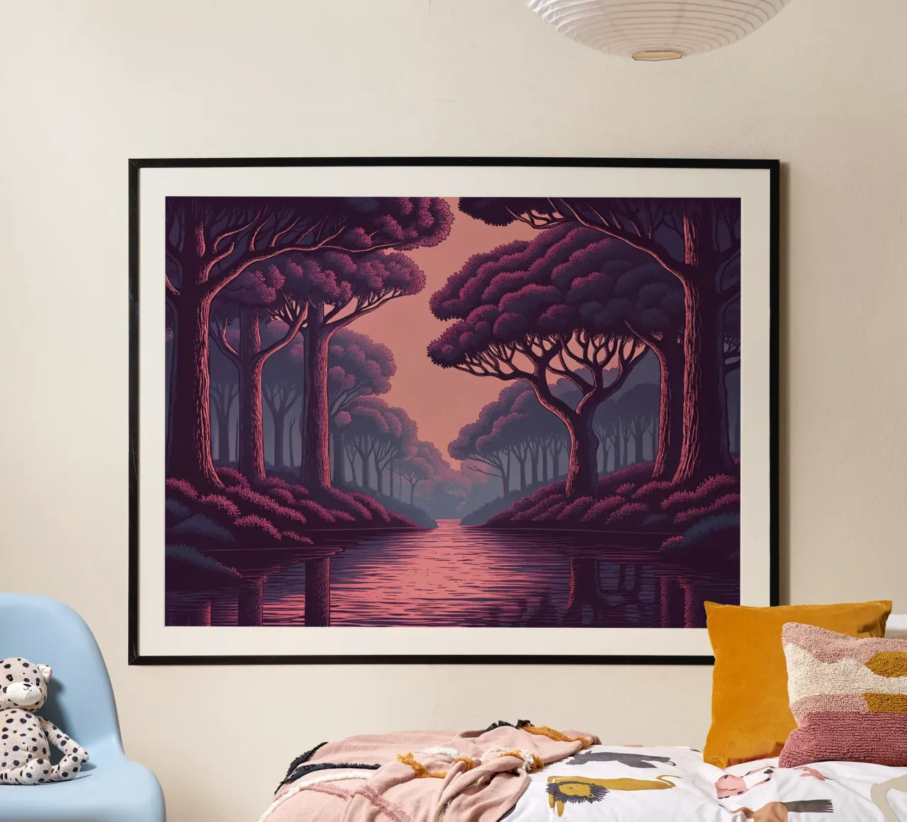 Enchanted Twilight Stream poster by Artistic-shop