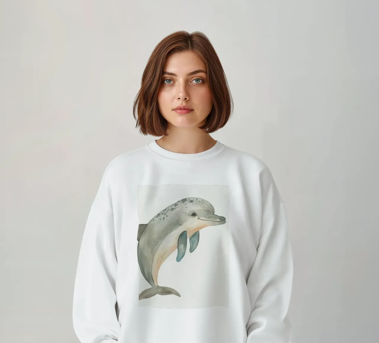 Graceful Dolphin - Un explorateur des océans tout en douceur sweat de DesignDoodle