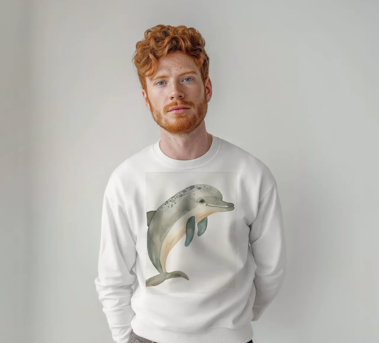 Graceful Dolphin - Un explorateur des océans tout en douceur sweat de DesignDoodle