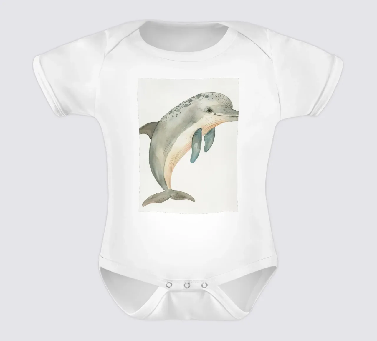 Graceful Dolphin - Un explorateur des océans tout en douceur body bébé de DesignDoodle