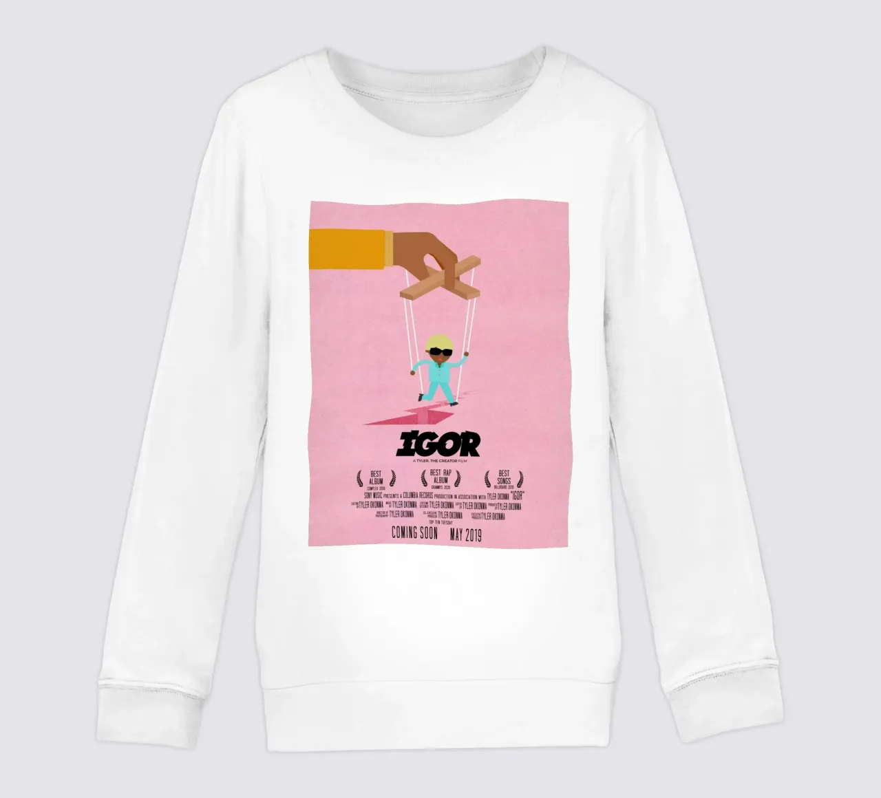 Igor Pink Concert Tyler The Creater kids sweatshirt by edanfargol