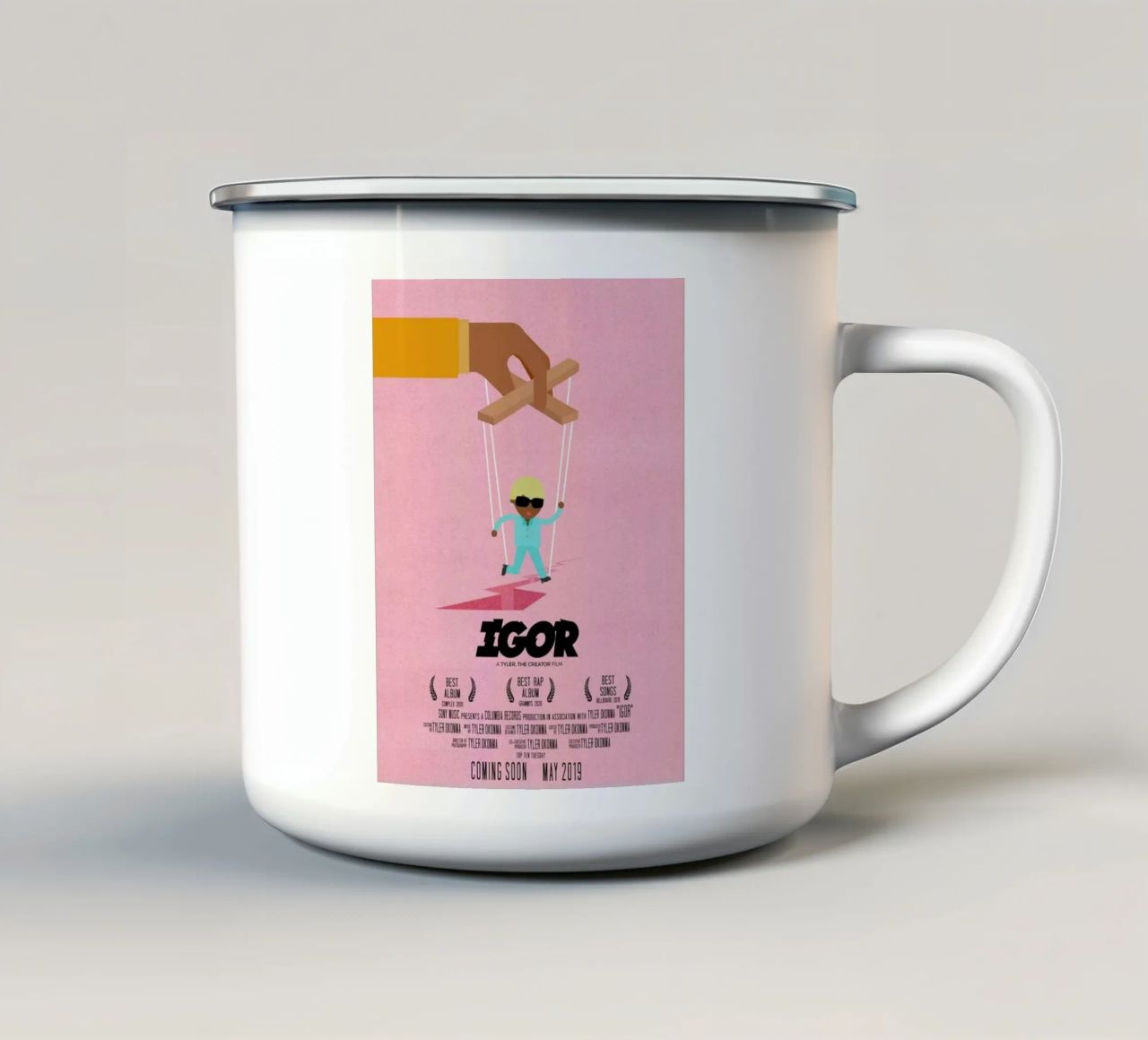 Igor Pink Concert Tyler The Creater tazza in smalto da edanfargol
