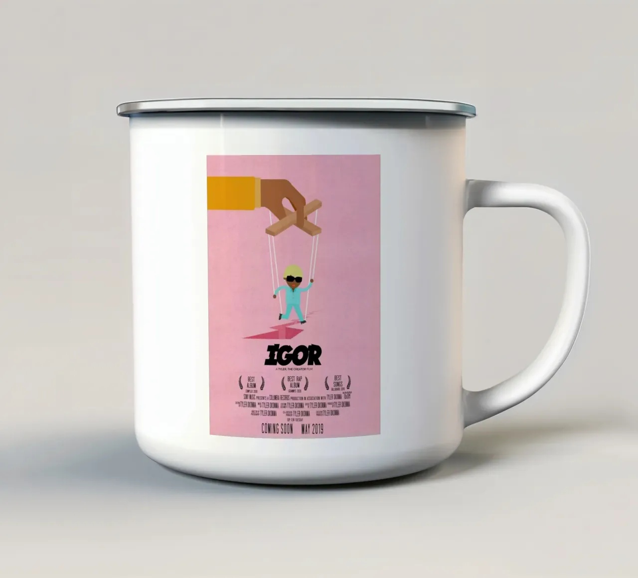 Igor Pink Concert Tyler The Creater tazza in smalto da edanfargol