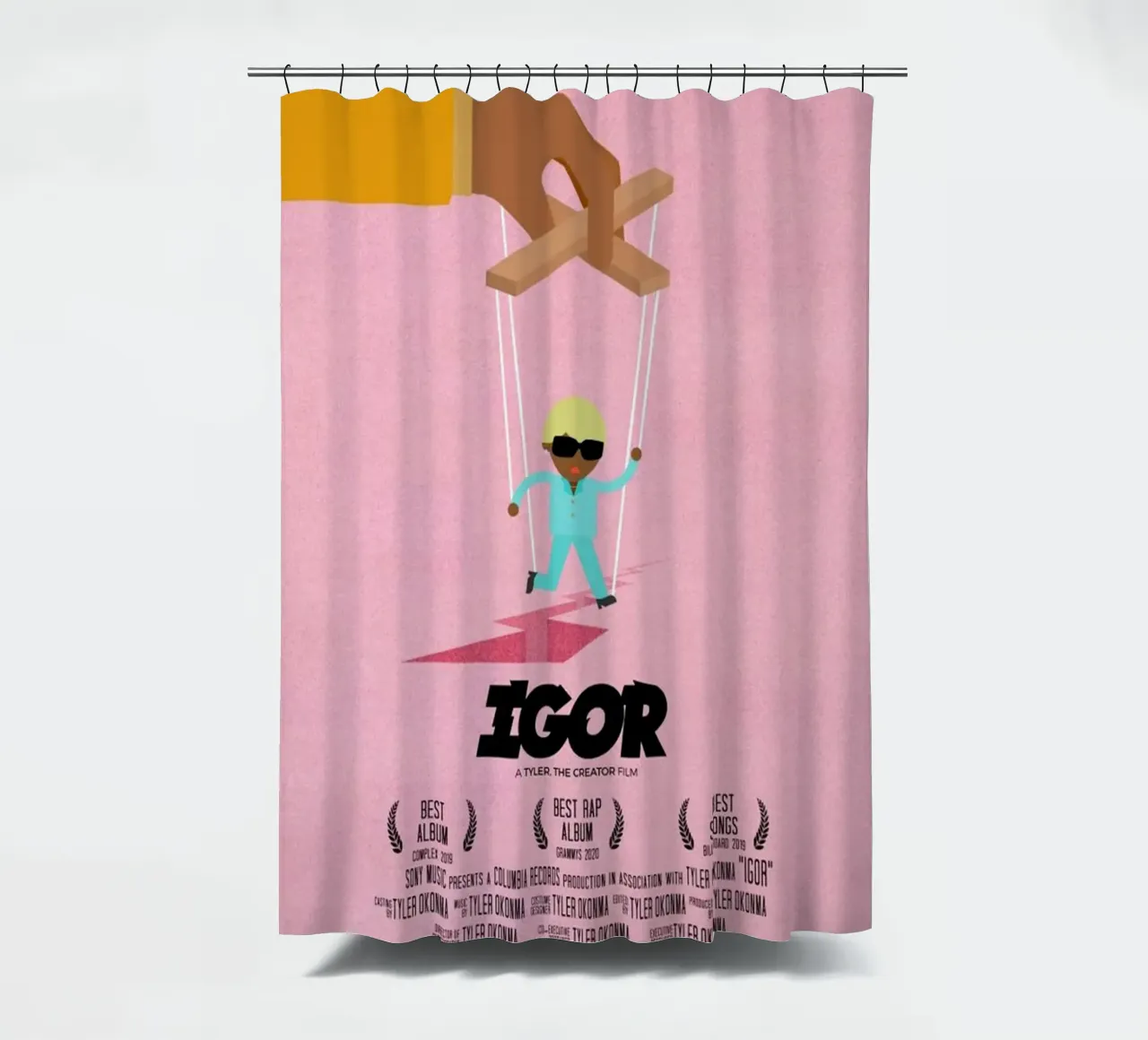 Igor Pink Concert Tyler The Creater shower curtain by edanfargol