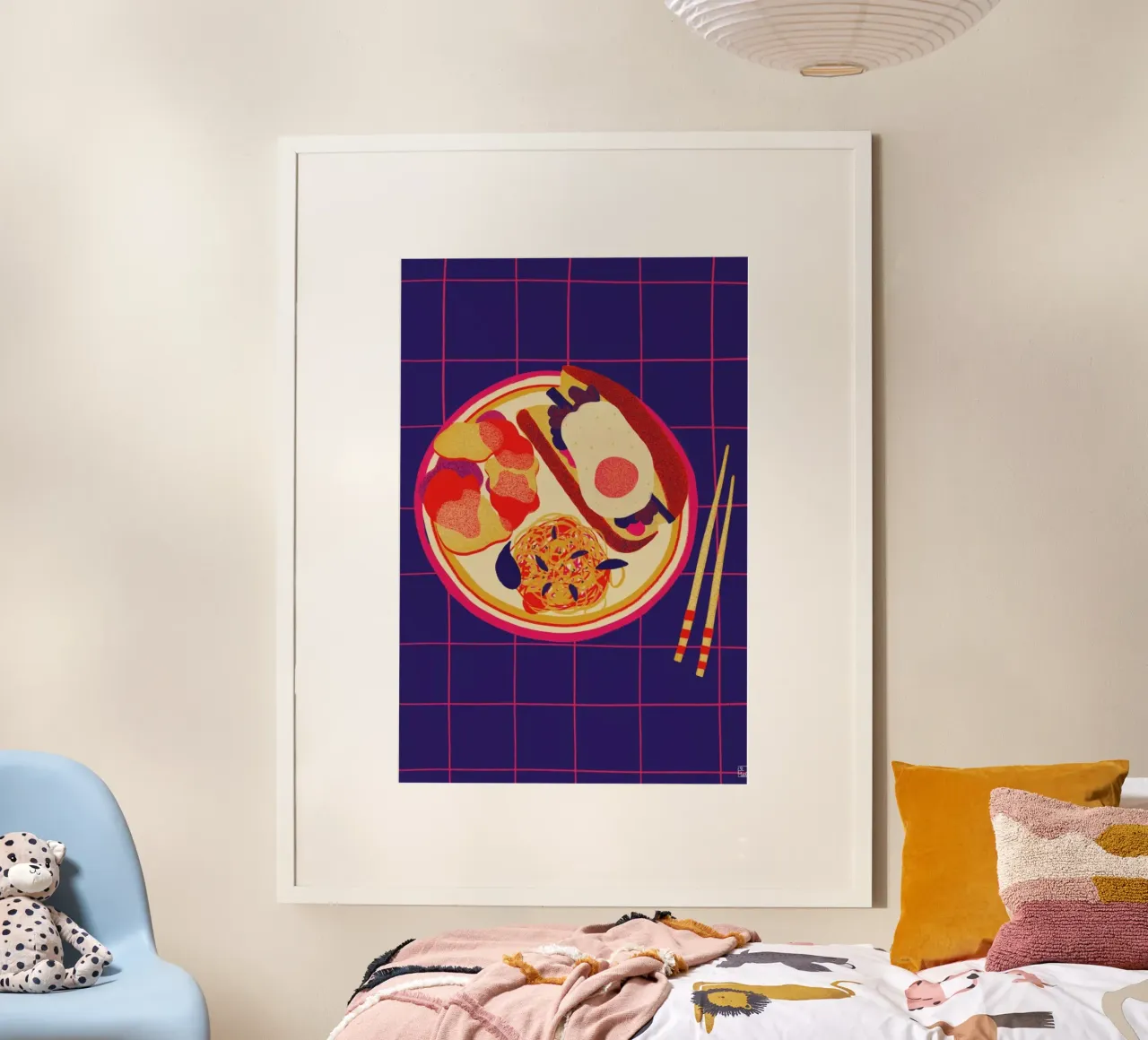 Vietnamese Banh Mi poster con telaio in alluminio da Be Mart