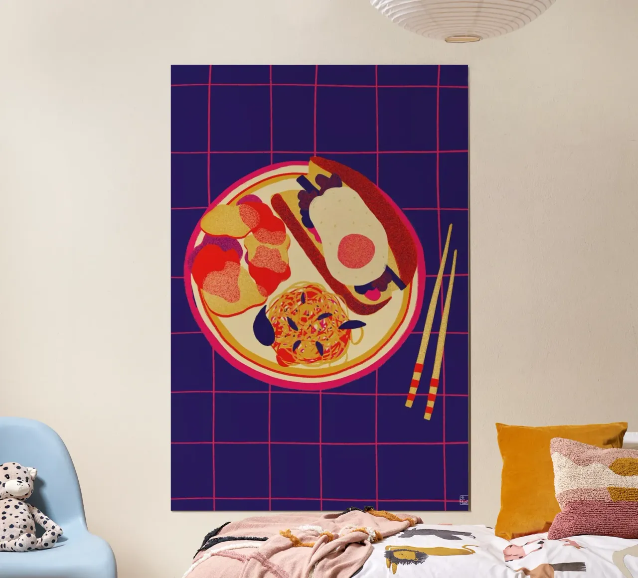 Vietnamese Banh Mi poster con telaio in alluminio da Be Mart