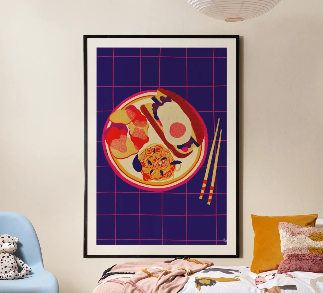 Vietnamese Banh Mi poster con telaio in alluminio da Be Mart
