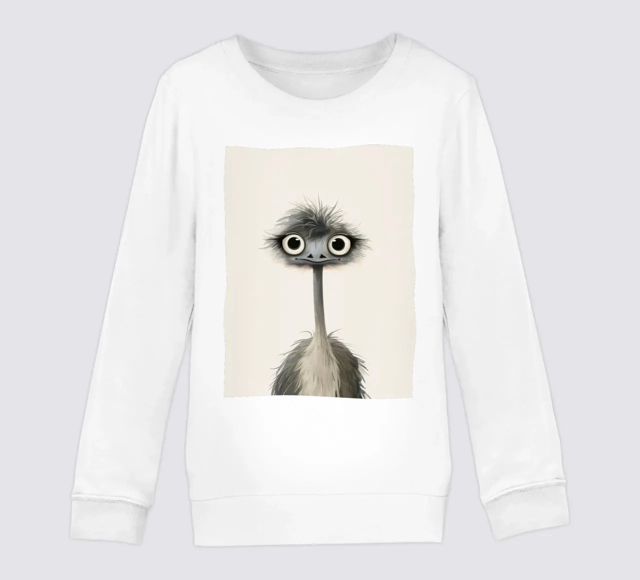Quirky Emu - Un amico divertente e piumato felpa bambino da DesignDoodle