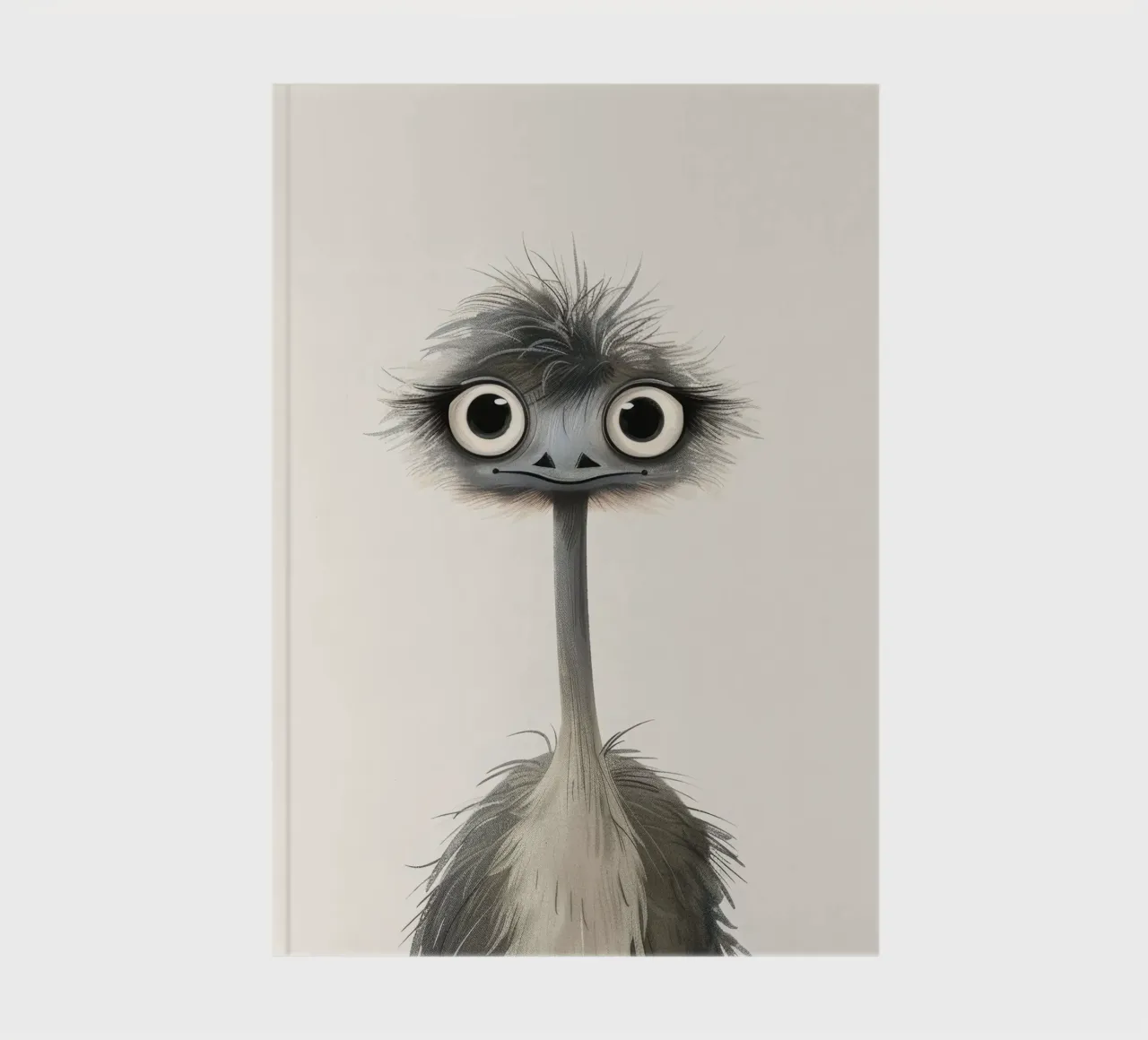 Quirky Emu - A Fun and Feathery Friend notebook by DesignDoodle