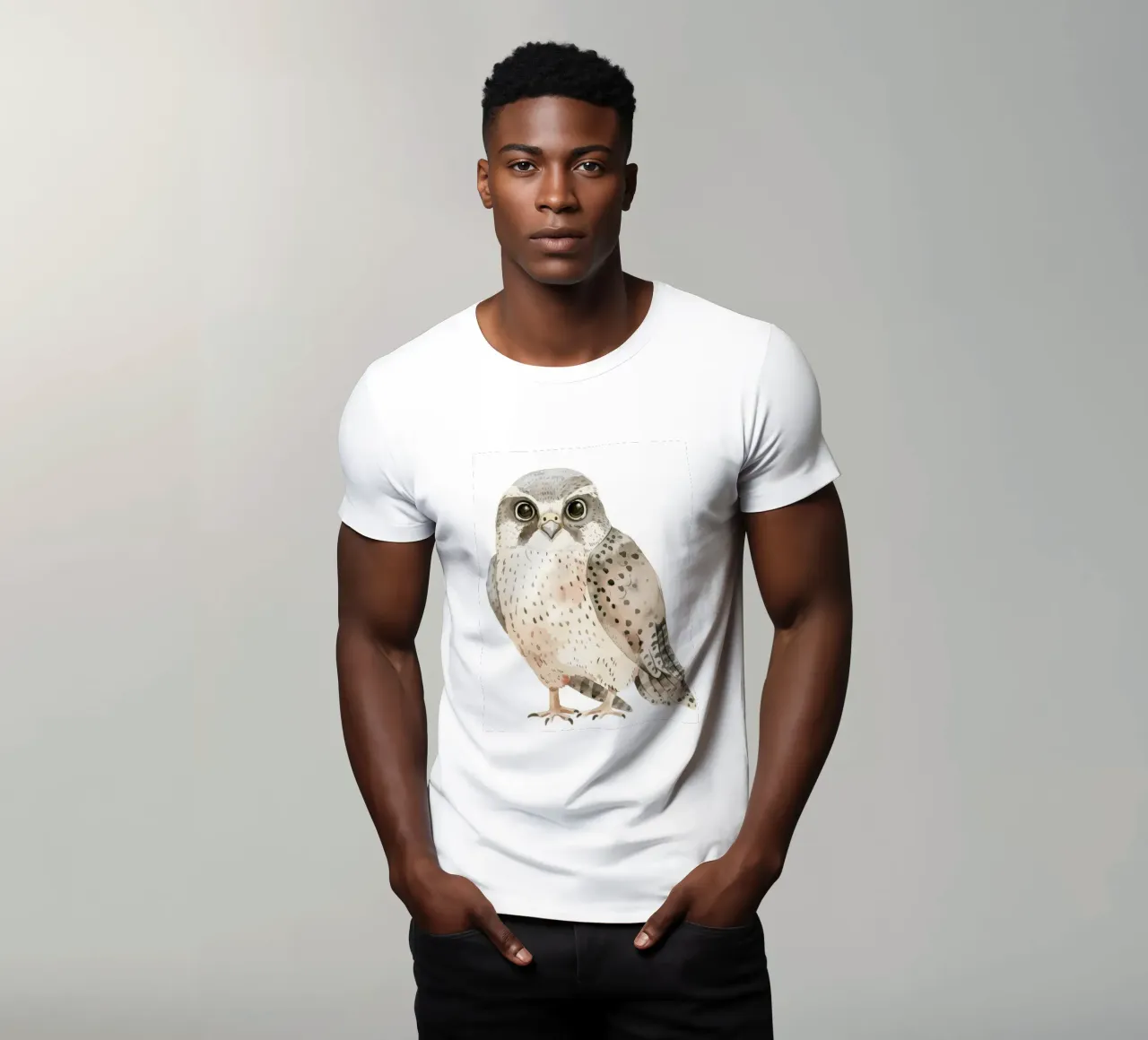 Sleek Falcon - Swift and Stylish Avian t-shirt by DesignDoodle