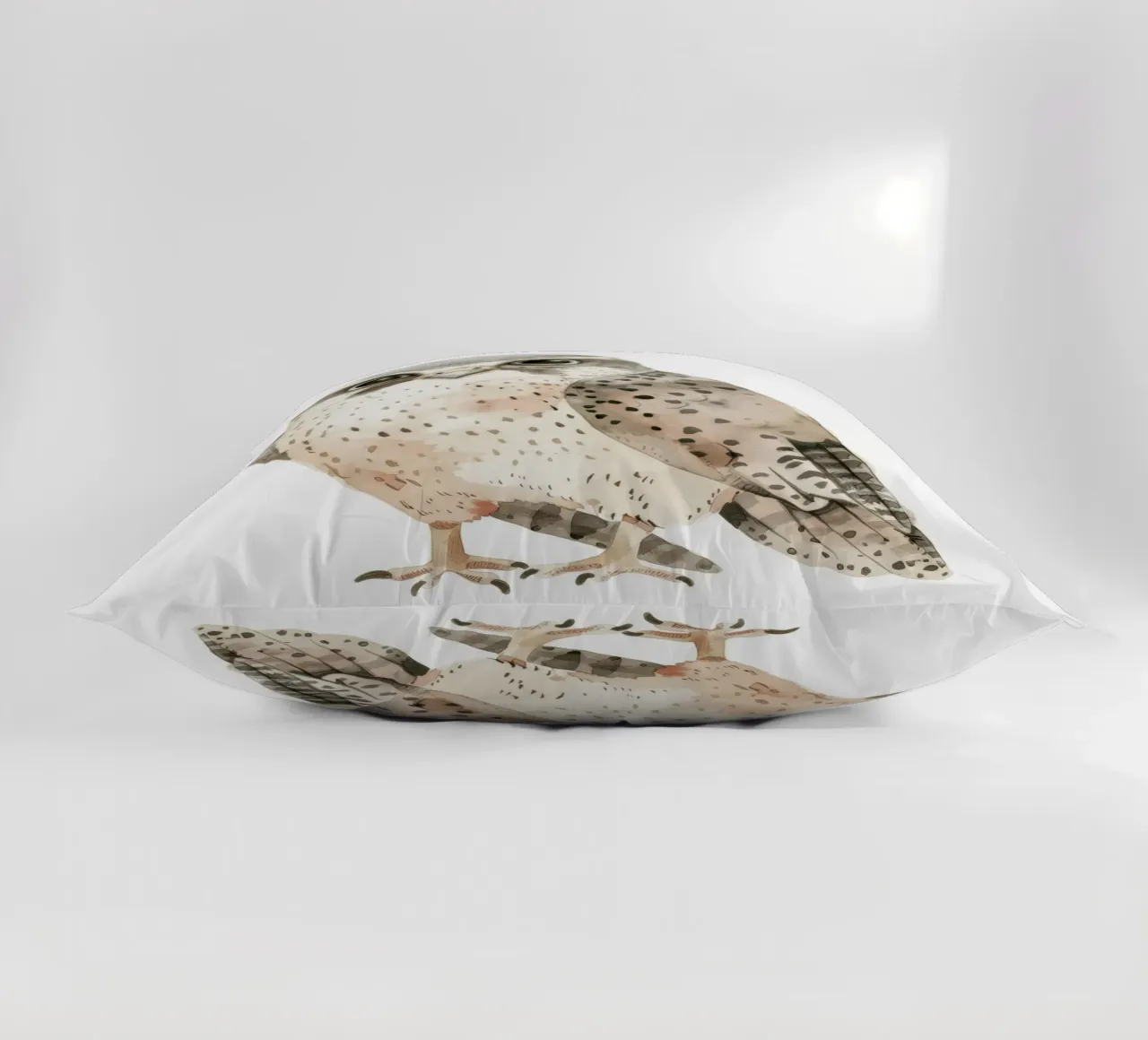 Sleek Falcon - Swift and Stylish Avian decorative cushion by DesignDoodle