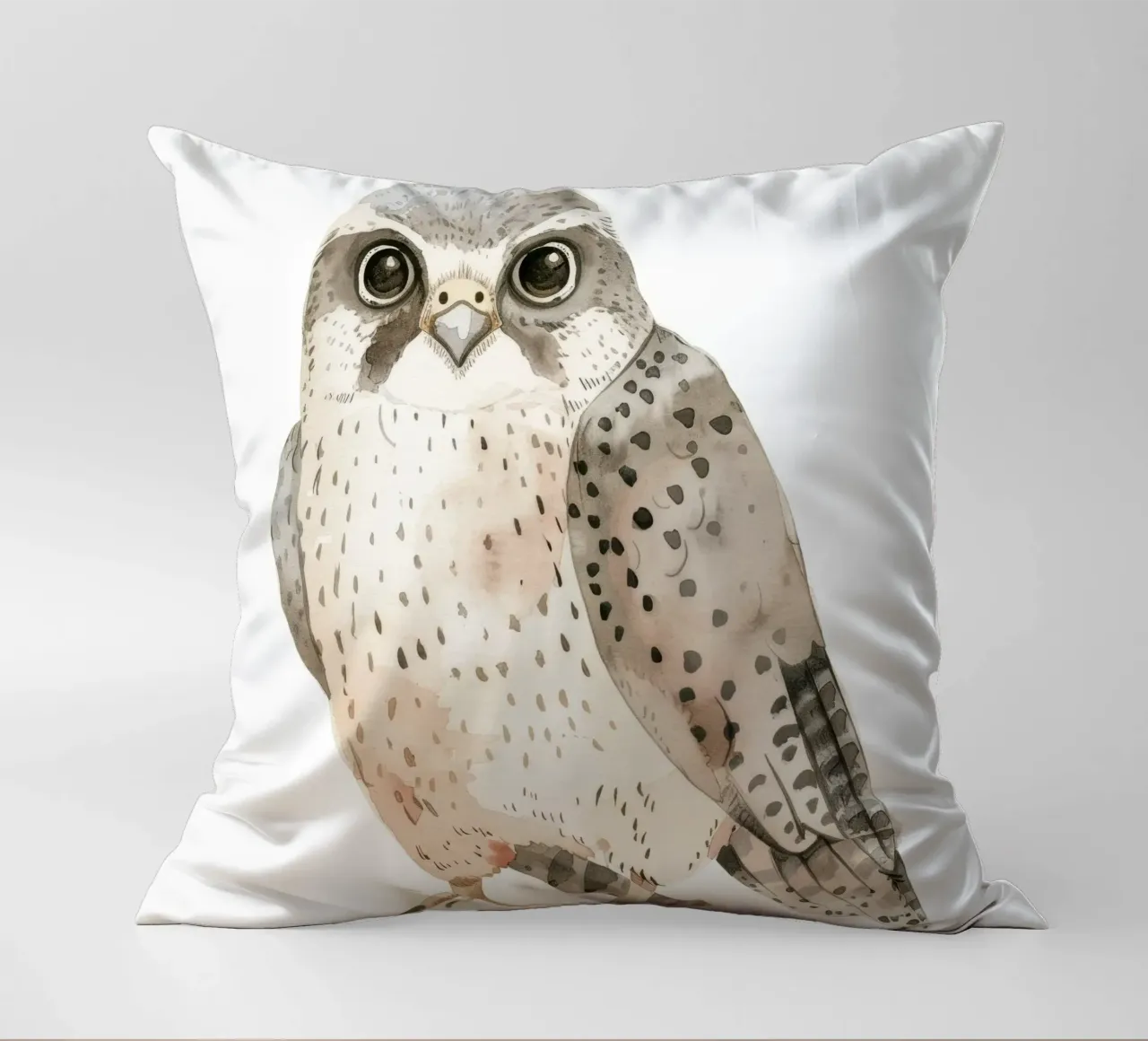 Sleek Falcon - Swift and Stylish Avian decorative cushion by DesignDoodle