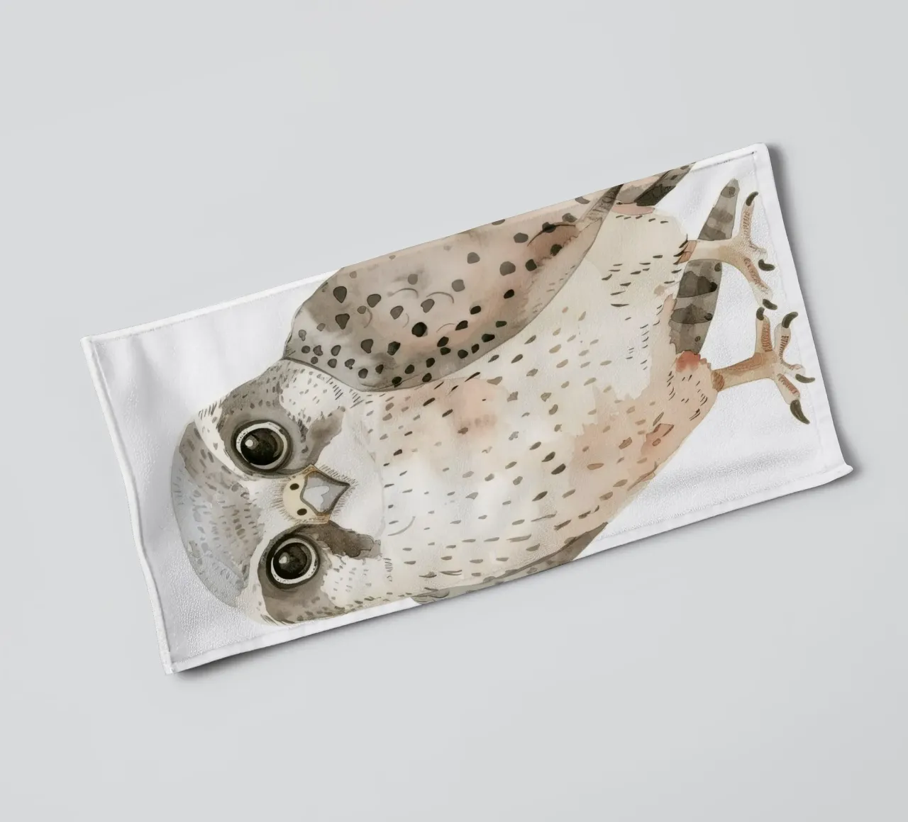 Sleek Falcon - Swift and Stylish Avian towel by DesignDoodle