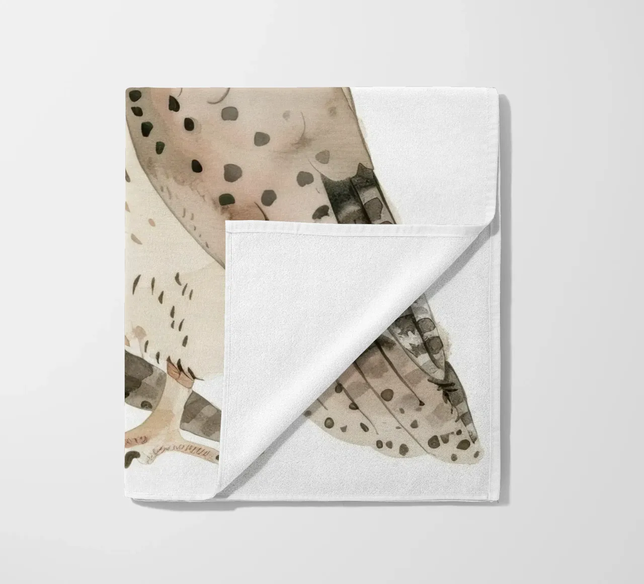 Sleek Falcon - Swift and Stylish Avian beach towel by DesignDoodle