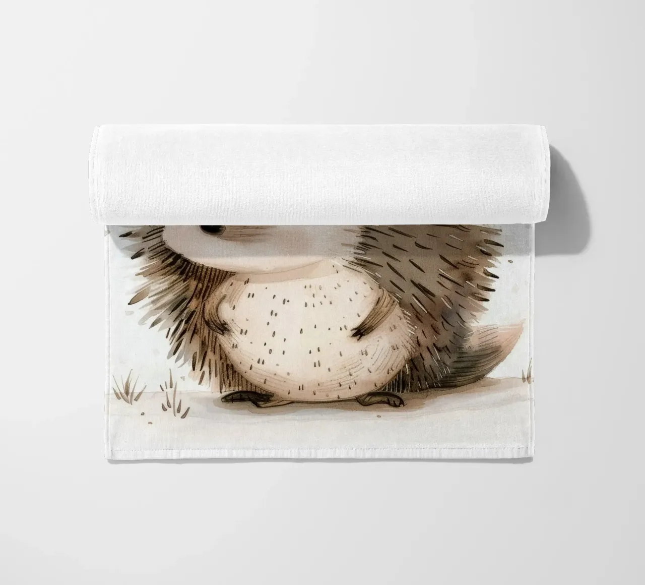Hérisson enjoué - La nature en pointes serviette de plage de DesignDoodle