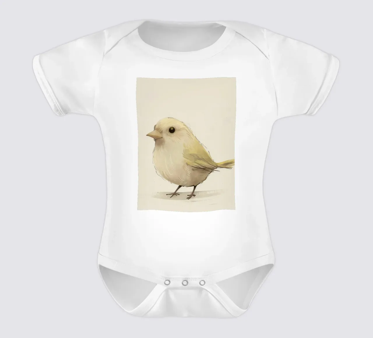 Oiseau jaune délicat - Une touche de charme naturel body bébé de DesignDoodle