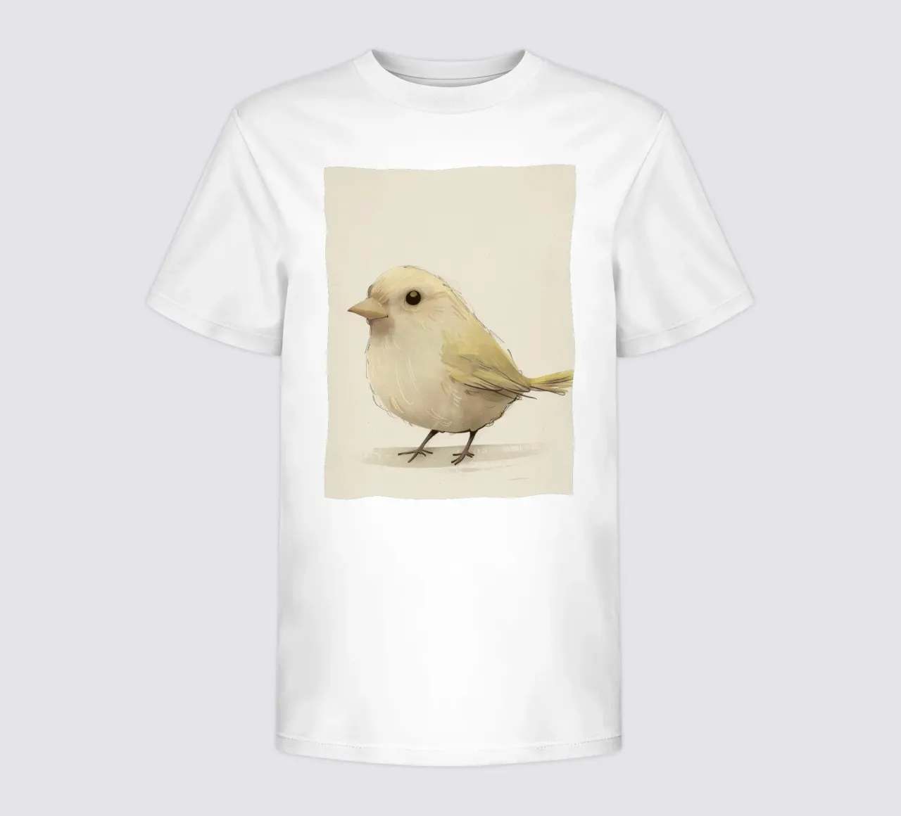 Delicate Yellow Bird - A Touch of Nature's Charm kids t-shirt by DesignDoodle