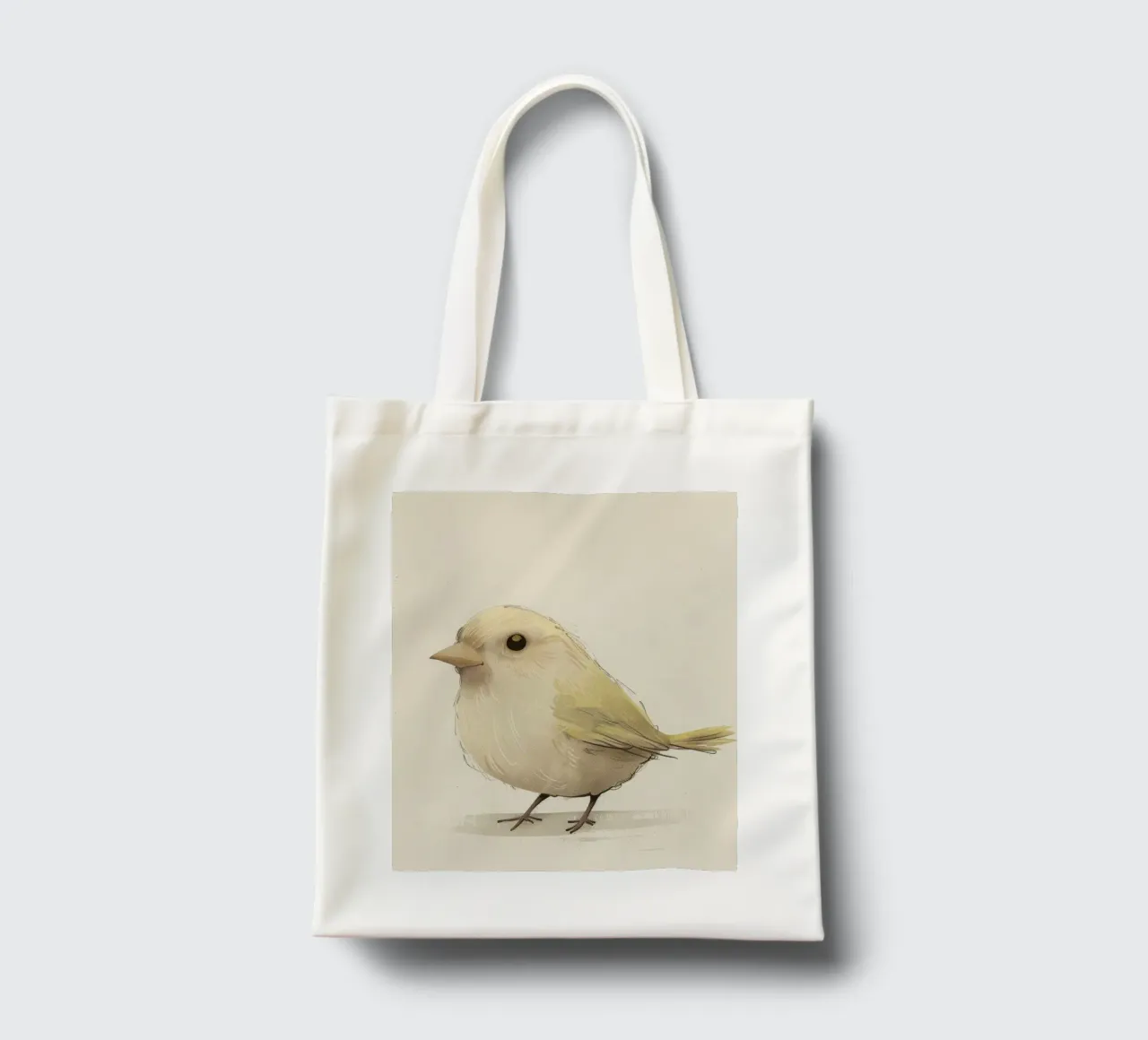 Delicate Yellow Bird - A Touch of Nature's Charm tote bag by DesignDoodle