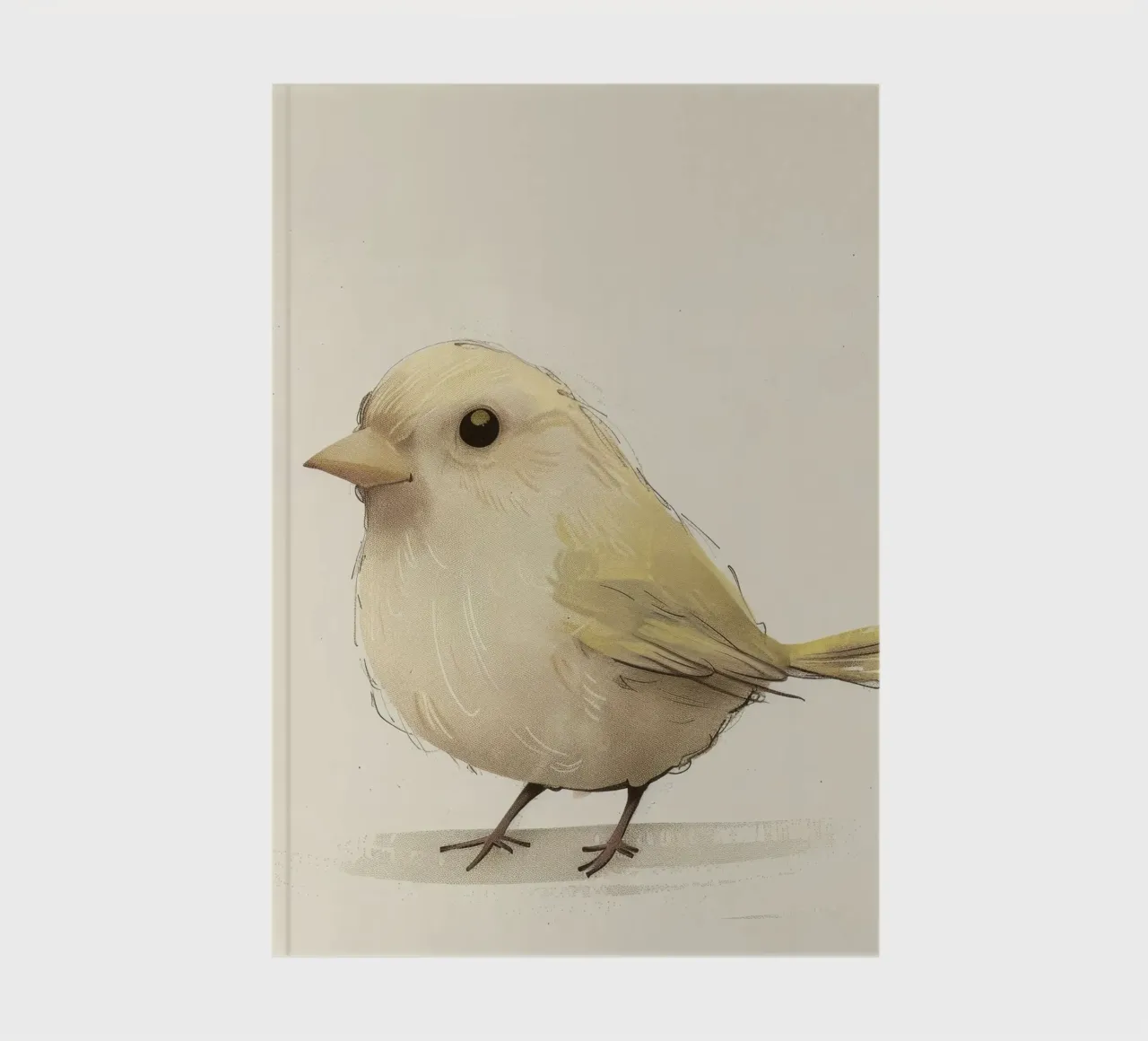 Delicate Yellow Bird - A Touch of Nature's Charm notebook by DesignDoodle