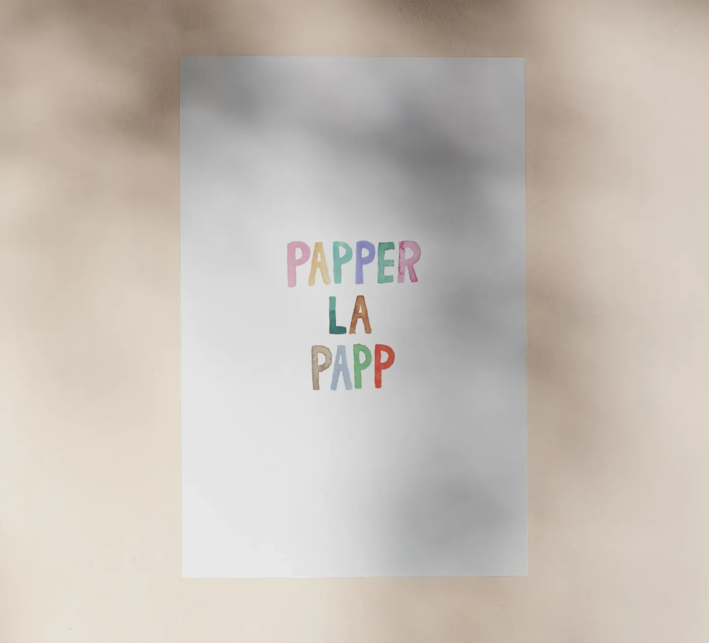 Papperlapapp film rétro-éclairé de Brushmeetspaper