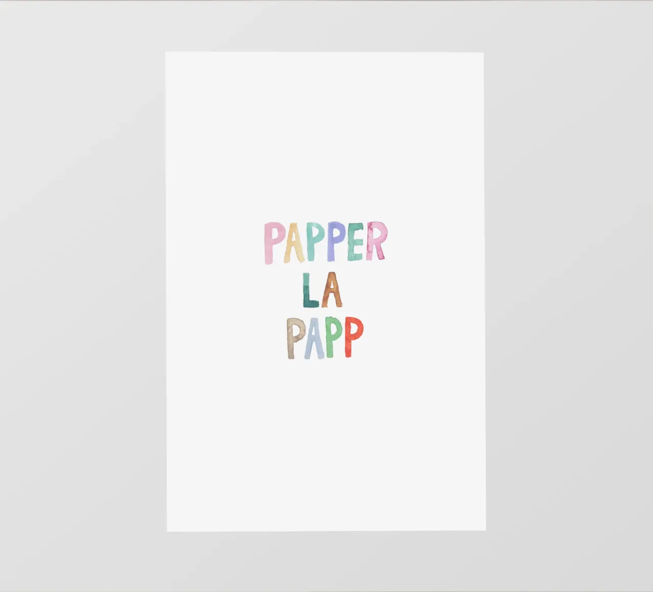 Papperlapapp lonas publicitarias de Brushmeetspaper
