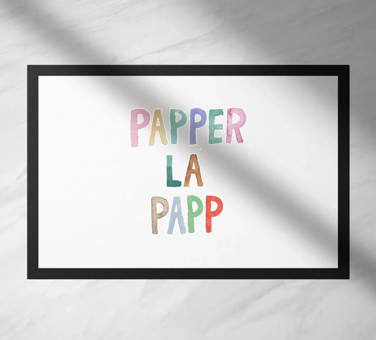 Papperlapapp doormat by Brushmeetspaper