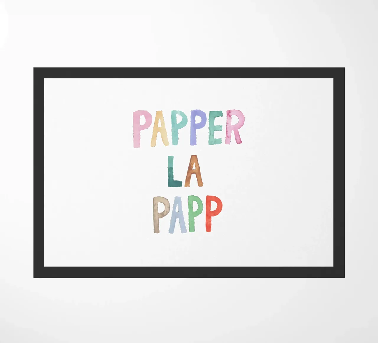 Papperlapapp Fußmatte von Brushmeetspaper