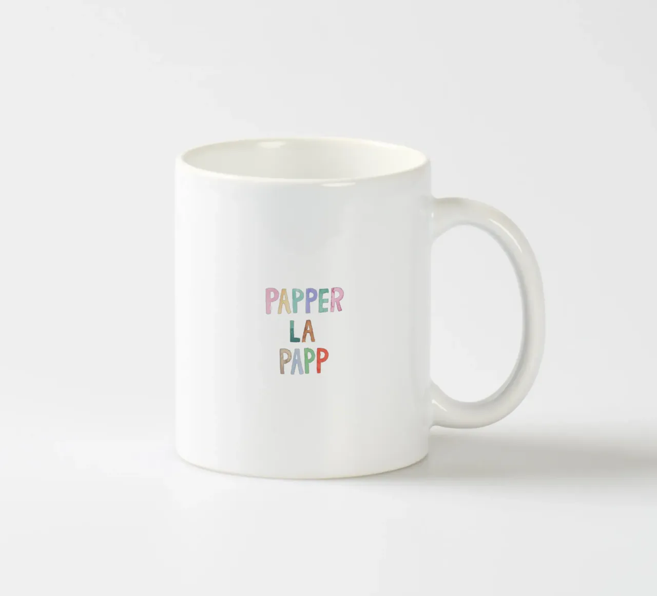 Papperlapapp Keramik Tasse von Brushmeetspaper