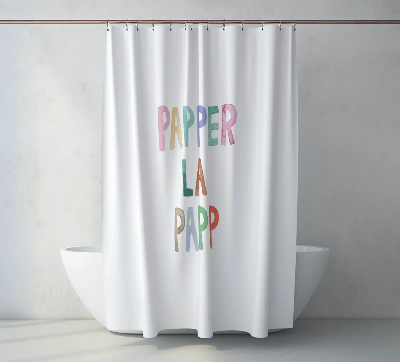 Papperlapapp douchegordijn van Brushmeetspaper