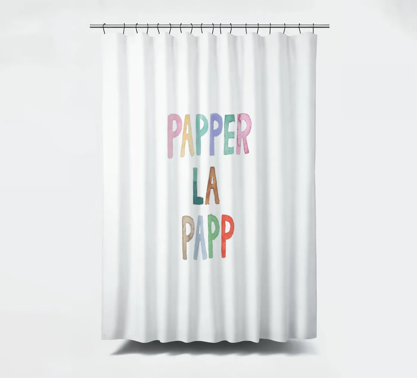 Papperlapapp shower curtain by Brushmeetspaper
