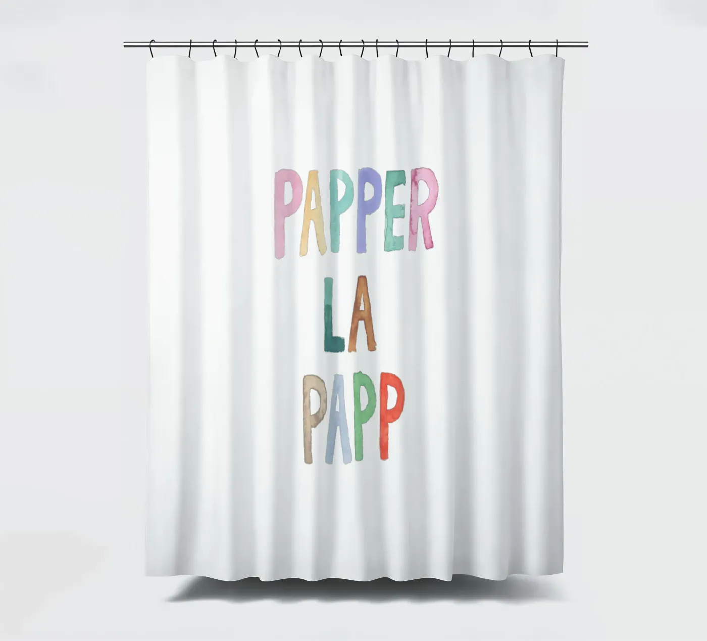 Papperlapapp Duschvorhang von Brushmeetspaper