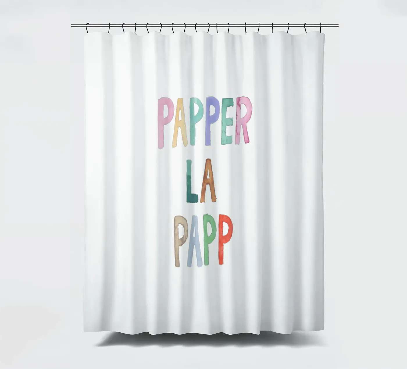 Papperlapapp shower curtain by Brushmeetspaper