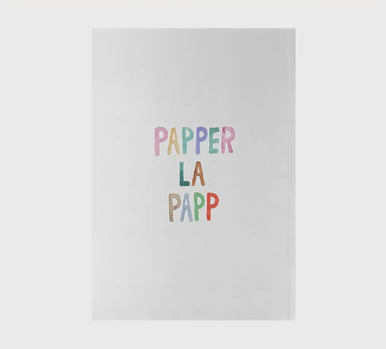 Papperlapapp notebook by Brushmeetspaper