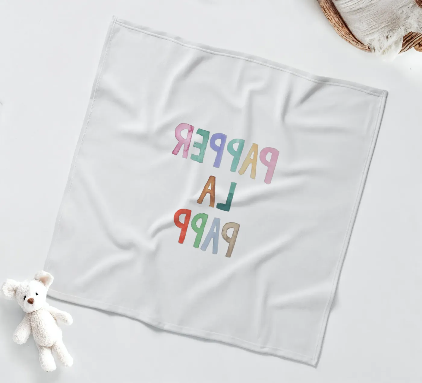 Papperlapapp fleecedeken van Brushmeetspaper