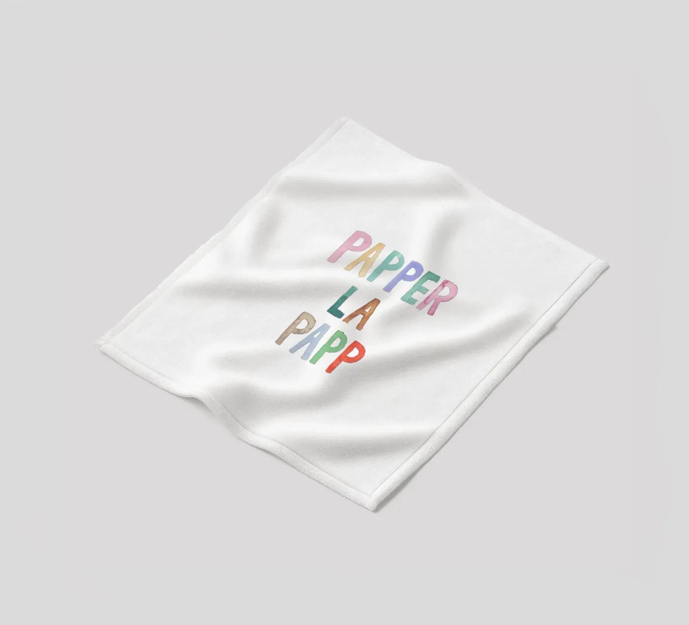 Papperlapapp fleecedeken van Brushmeetspaper