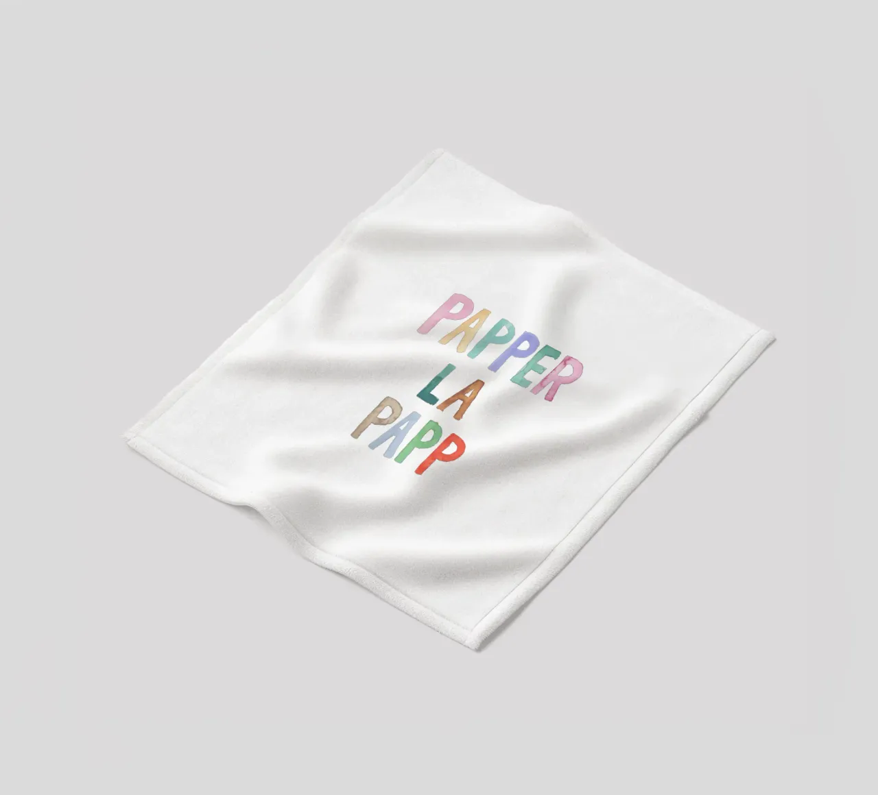 Papperlapapp fleecedeken van Brushmeetspaper